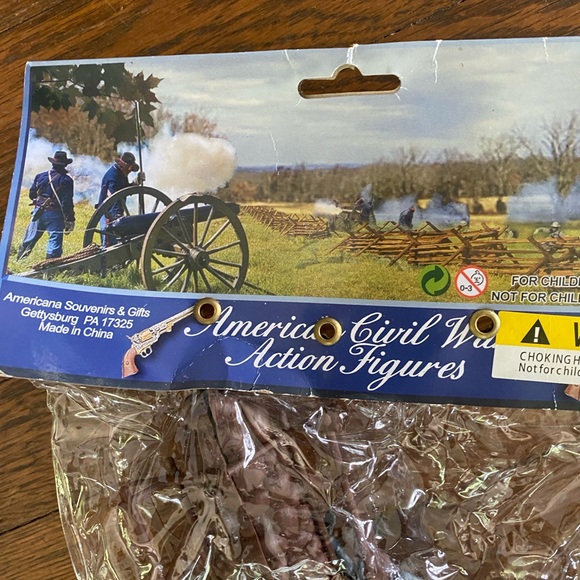 American Civil War action figures play set w/blue & gray soldiers horses canons - Picture 2 of 4